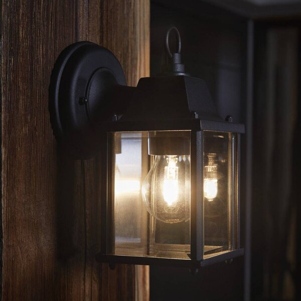 OSRAM Kinkiet zewnętrzny ENDURA CLASSIC LANTERN SQUARE, możliwość ściemniania, czarny, aluminium