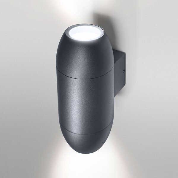 OSRAM Kinkiet zewnętrzny ENDURA CLASSIC CANNON, możliwość ściemniania, aluminiowy / szary / cynkowy, aluminium, nowoczesny