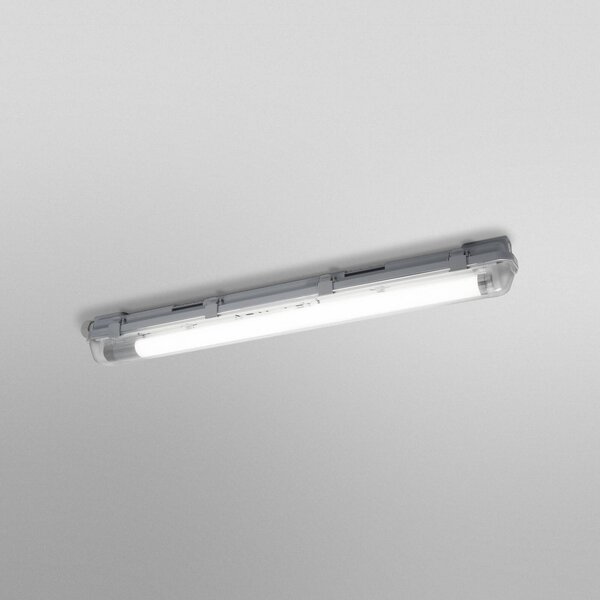 OSRAM Oprawa LED z czujnikiem do wilgotnych pomieszczeń SUBMARINE, 65 cm, szara SUBMARINE, aluminiowy / szary / cynkowy, tworzywo sztuczne