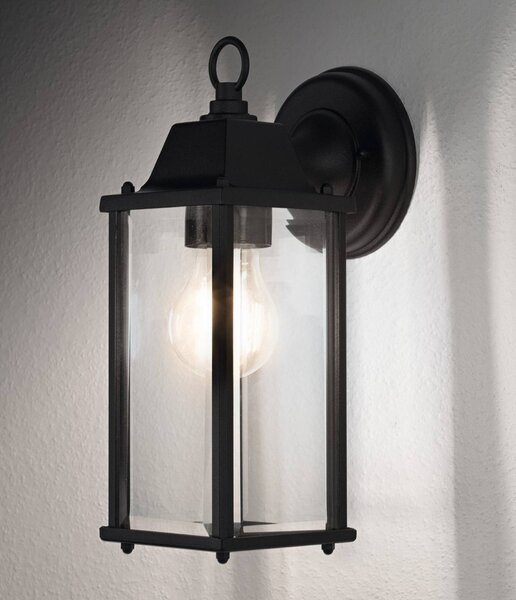 OSRAM Kinkiet zewnętrzny ENDURA CLASSIC LANTERN SQUARE, możliwość ściemniania, czarny, aluminium
