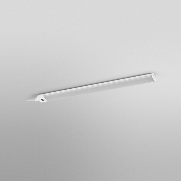OSRAM Oprawa podszafkowa LED Linear Angle, biała, czujnik, 35 cm Angle Frameless, możliwość ściemniania, biały / opal, kuchnia, aluminium
