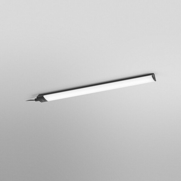 OSRAM Oprawa podszafkowa LED Linear Angle, czarna, czujnik, 35 cm Angle Frameless, możliwość ściemniania, czarny, kuchnia, aluminium