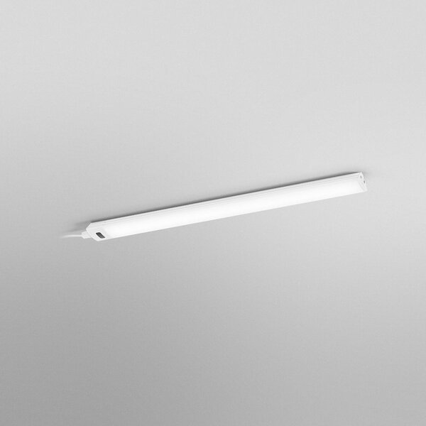 OSRAM Oprawa podszafkowa LED Linear Angle, biała, czujnik, 35 cm Angle Frameless, możliwość ściemniania, biały / opal, kuchnia, aluminium
