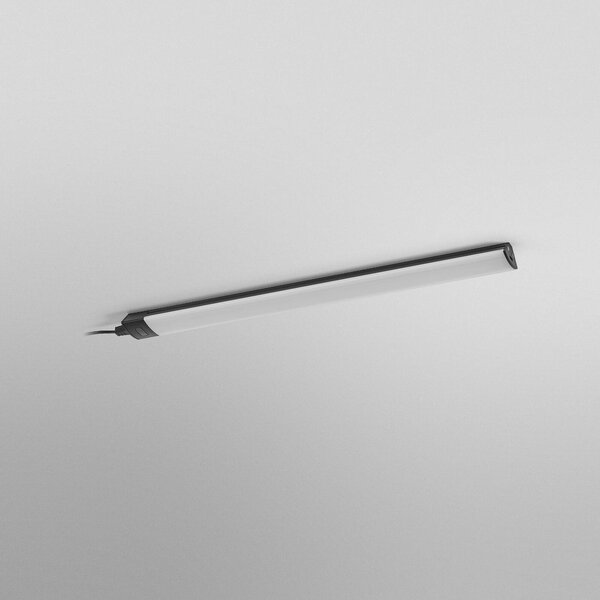 OSRAM Oprawa podszafkowa LED Linear Angle, czarna, czujnik, 35 cm Angle Frameless, możliwość ściemniania, czarny, kuchnia, aluminium