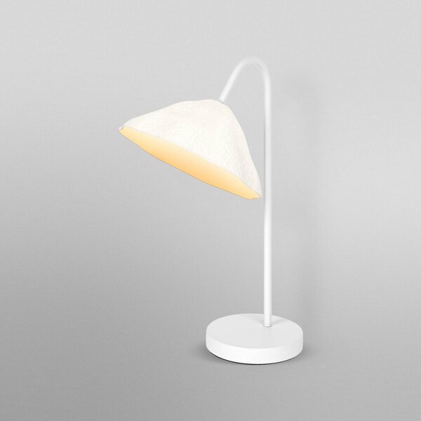 OSRAM Lampa stołowa Decor Lotus Leaf, biały / opal, salon / jadalnia, papier / lunolit / lunopal