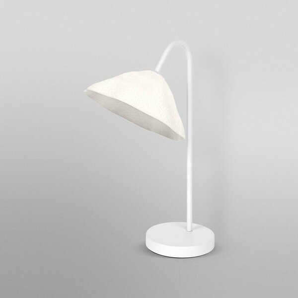 OSRAM Lampa stołowa Decor Lotus Leaf, biały / opal, salon / jadalnia, papier / lunolit / lunopal