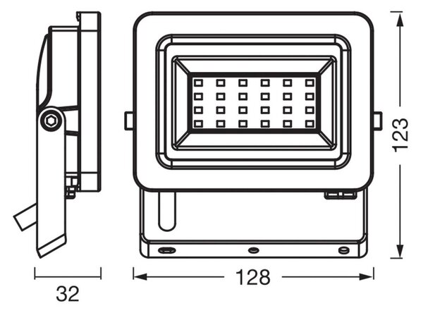 OSRAM Reflektor LED Floodlight EA, 5 W, IP65, czarny, aluminium EA, czarny, aluminium