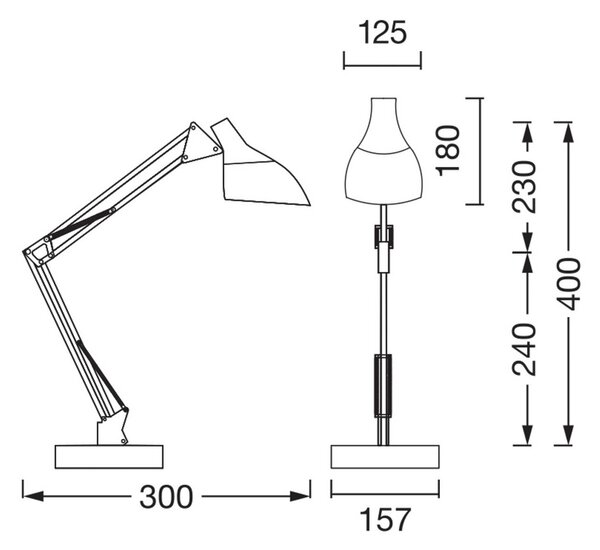 OSRAM Lampa stołowa Office Line Desk Pear, biały / opal, biuro, metal