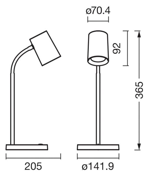 OSRAM Lampa stołowa Office Line Desk Trapezium, czarny, biuro, tworzywo sztuczne, nowoczesny
