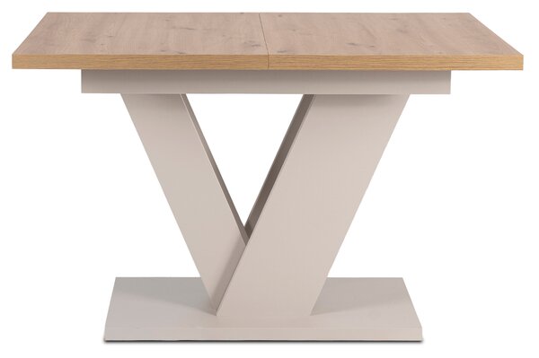 Stół Prostokątny Rozkładany CLARK 120-160 cm Dąb Artisan/Kaszmir Nowoczesny