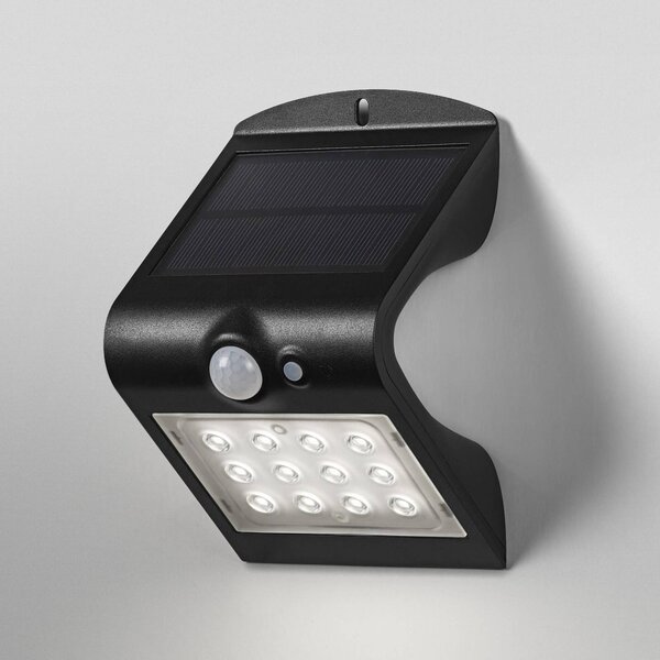 OSRAM Kinkiet LED ENDURA FLOOD BUTTERFLY 1,5 W z czujnikiem, czarny, tworzywo sztuczne, nowoczesny