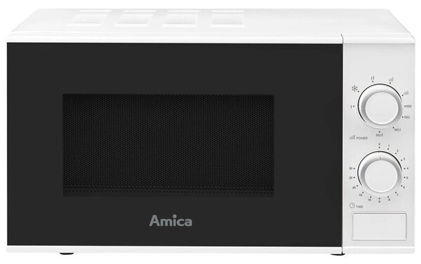 Kuchenka mikrofalowa AMICA AMGF20M2GW 800W średnica 24.5 cm pojemność 20L MultiWave System Biały