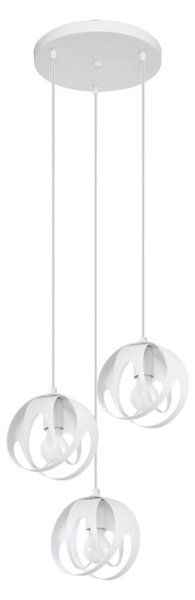 Biała lampa wisząca Sult 3