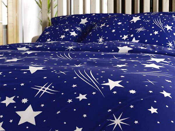 Pościel z polibawełny NIGHT SKY POLY niebieska Rozmiar pościeli: 70 x 90 cm | 140 x 200 cm
