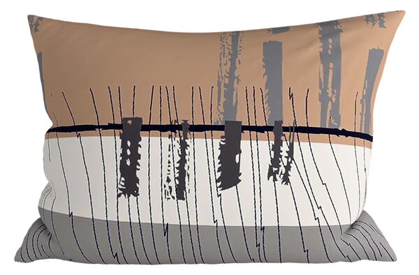 Poszewka na poduszkę z polibawełny PINIA POLY 70x90 cm, szara