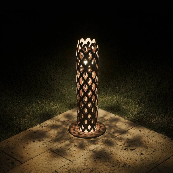 Slamp Słupek oświetleniowy Charlotte, brązowy / rdzawy, stal szlachetna, design