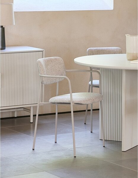 Kremowe krzesło Zama – Unique Furniture