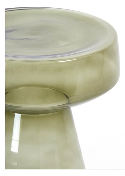 Szklany okrągły stolik ø 37 cm Dakwa – Light & Living