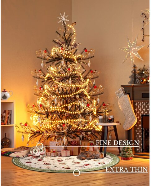 Zielony okrągły dywan z mieszanki bawełny ze świątecznym motywem ø 160 cm Toy's Delight Green Christmas – Villeroy&Boch