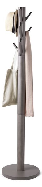 Szary wieszak z drewna kauczukowego Flapper – Umbra