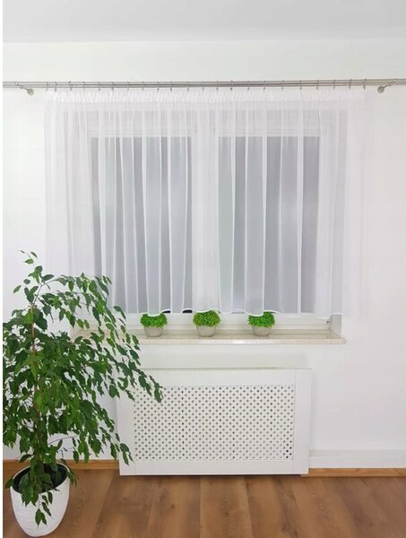 KrÃ³tka firana z woalu 400x130cm