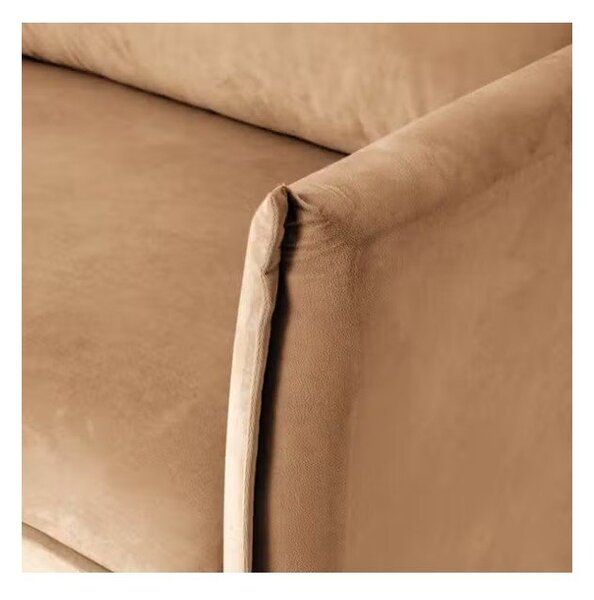Brązowa aksamitna sofa 203 cm Juli – Ropez