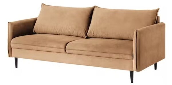 Brązowa aksamitna sofa 203 cm Juli – Ropez