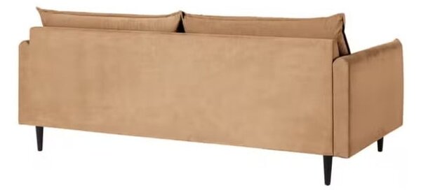 Brązowa aksamitna sofa 203 cm Juli – Ropez