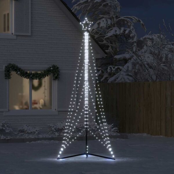 Choinka LED 525 diod LED Zimna biel 302 cm