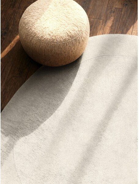 Kremowy okrągły dywan z mieszanki wełny tkany ręcznie ø 160 cm Kari Organic – Villeroy&Boch