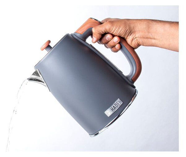 Ciemnoszary czajnik elektryczny 1,7 l Dorchester – Haden