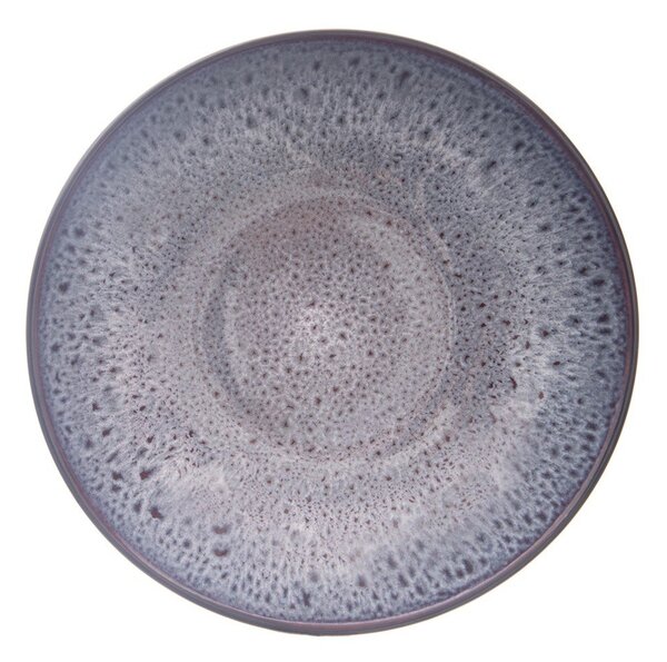Fioletowy głęboki ceramiczny talerz ø 20,5 cm Glaze – Orion