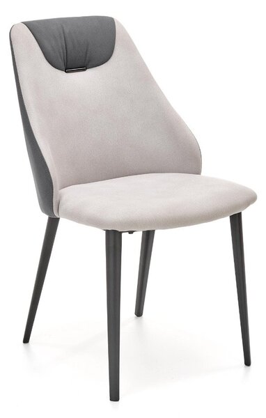 Krzesło tapicerowane K470 szare/ciemnoszare HALMAR