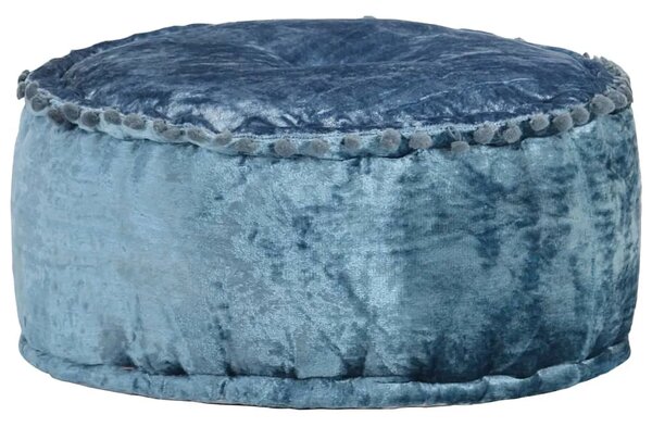 Pufa niebieska tapicerowana glamour R3-P66