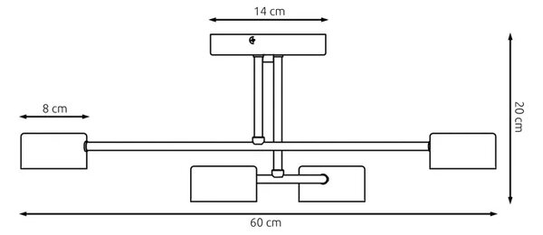 Biała industrialna lampa sufitowa - 9X D134 E2-D52
