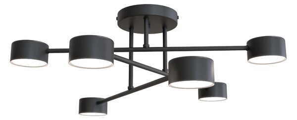 Czarna industrialna lampa sufitowa - D135 G4-B36