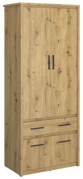 Szafa Na Ubrania Z Szufladą Dąb Artisan 70 Cm T0-W05