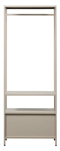 Beżowa metalowa szafa otwarta 70x185x54 cm Ferris – WOOOD