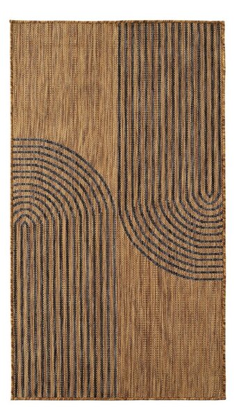 Czarny/brązowy dywan odpowiedni na zewnątrz 80x150 cm Mira 1453 – Ayyildiz Carpets