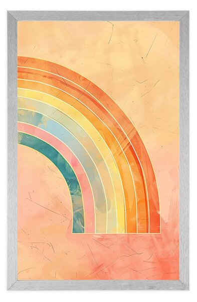 Plakat minimalistyczna tęcza Peach Fuzz