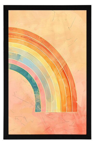 Plakat minimalistyczna tęcza Peach Fuzz
