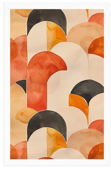Plakat nowoczesne wzory Peach Fuzz