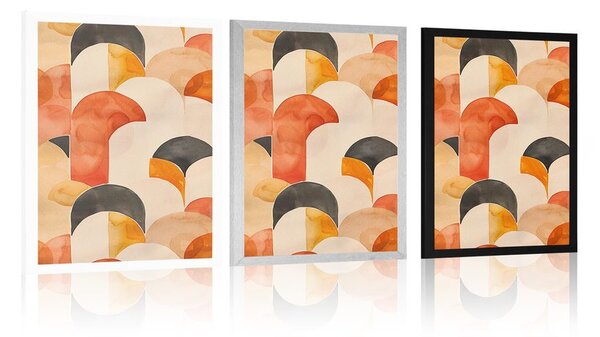 Plakat nowoczesne wzory Peach Fuzz