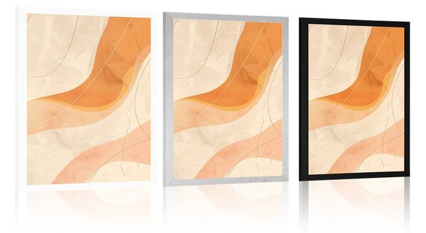 Plakat artystyczna linia Peach Fuzz
