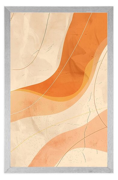 Plakat artystyczna linia Peach Fuzz