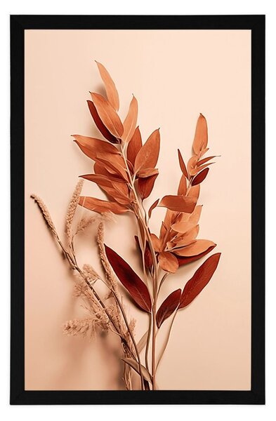 Plakat liście Peach Fuzz