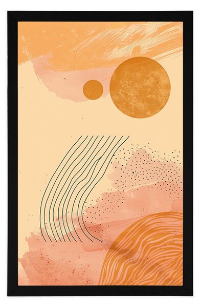 Plakat nowoczesne wzorz Peach Fuzz