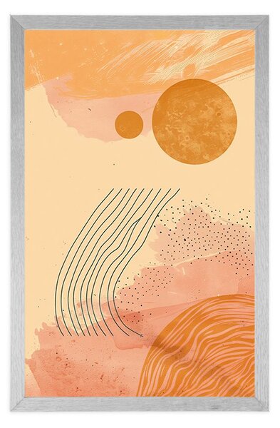 Plakat nowoczesne wzorz Peach Fuzz
