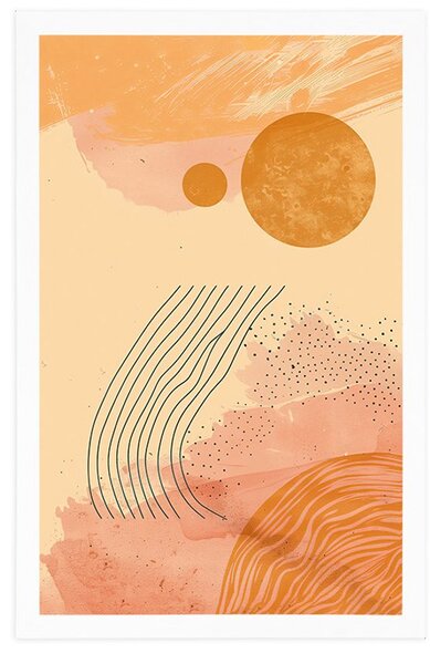 Plakat nowoczesne wzorz Peach Fuzz