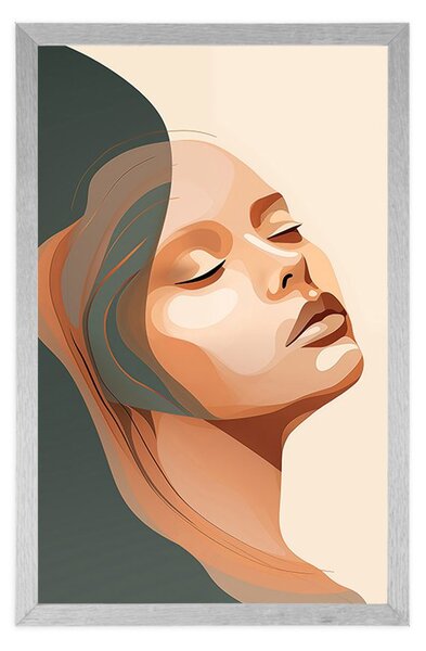Plakat piękno kobiety Peach Fuzz